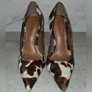 Steve Madden Shoes Womens Size 8 Calf Hair Pointed Toe Pumps High Heel